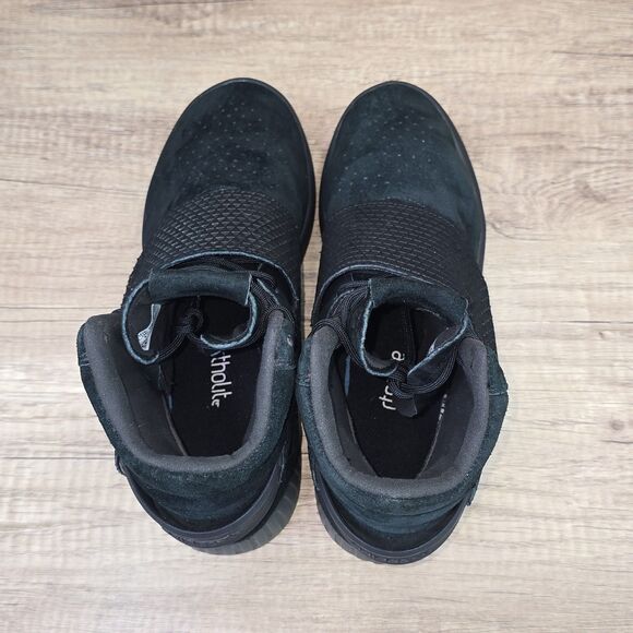 Adidas Tubular Invader Strap Men's Size 7 Women's Sz 8.5 Black Sneakers (BA7330) - Picture 5 of 9